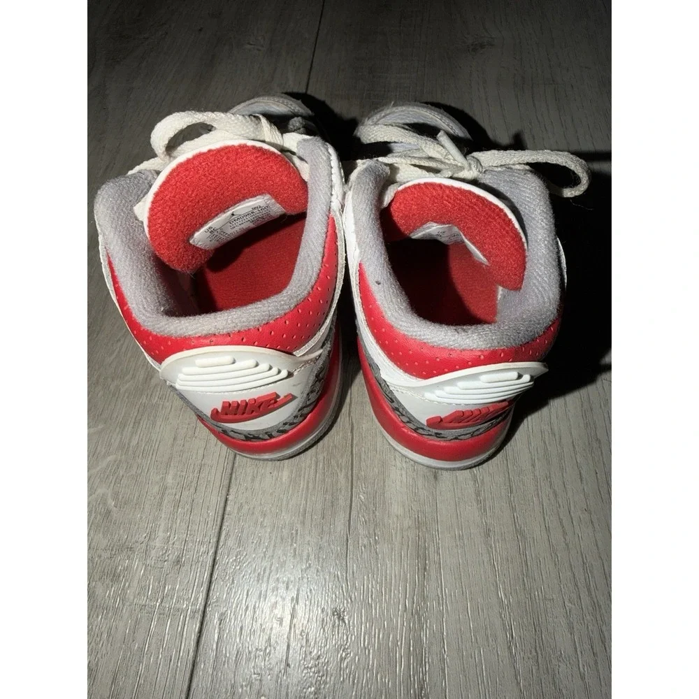 Nike Air Jordan 3 Retro Fire‎ Red White Cement Size 8c DM0967-160 GS